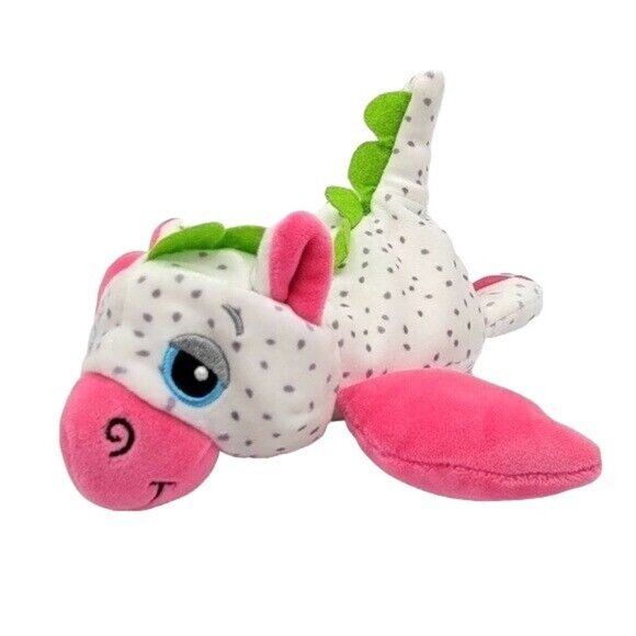 2/$15 Cutetitos Fruititos Dragon Plush White 7" Pink Glitter Dot Flamito SCENTED - Picture 2 of 9